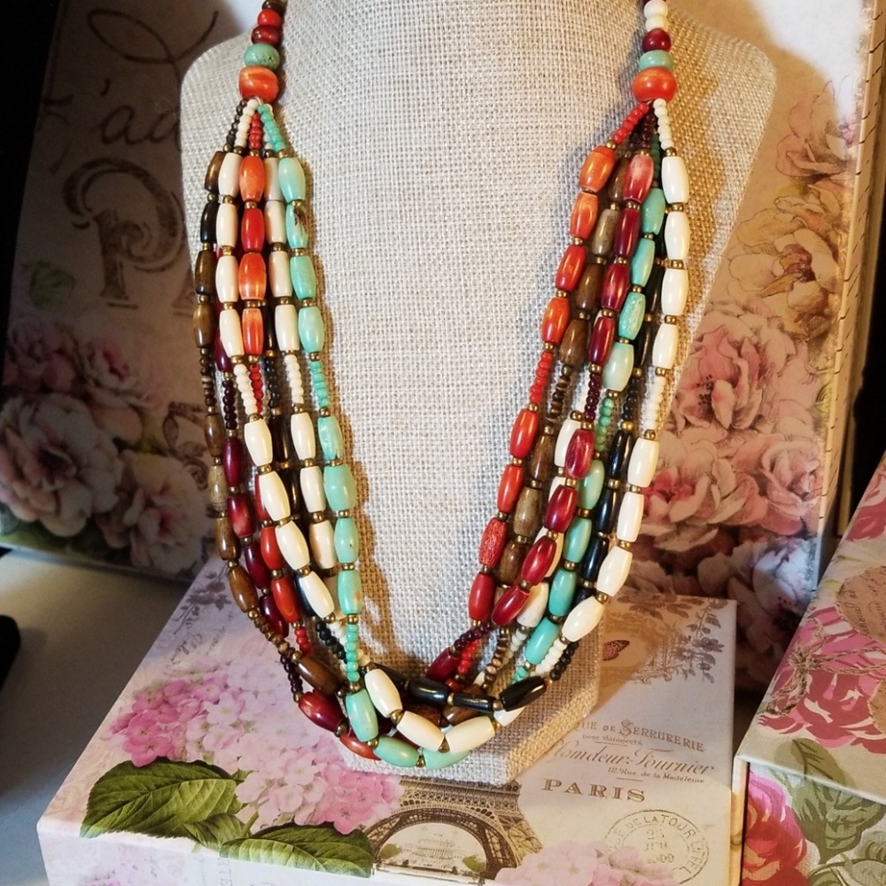 Beautiful Multi strand Beaded Necklace